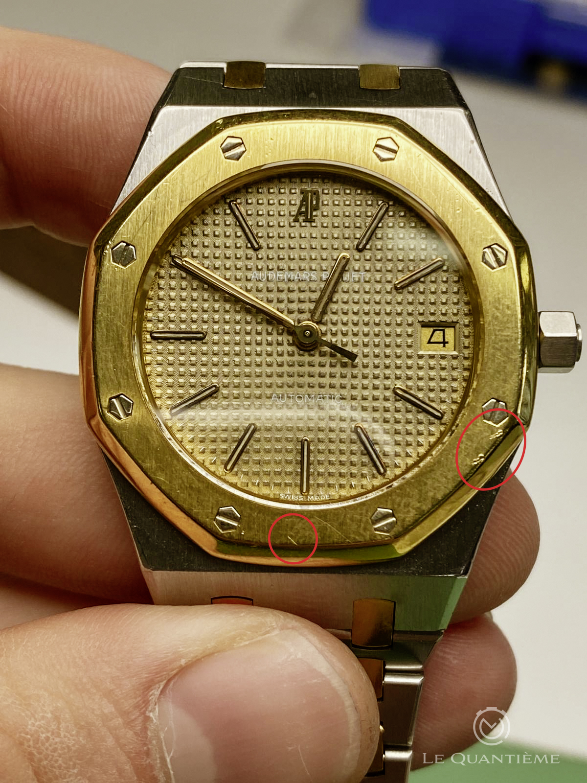 Photo avant de l'opération recharge laser